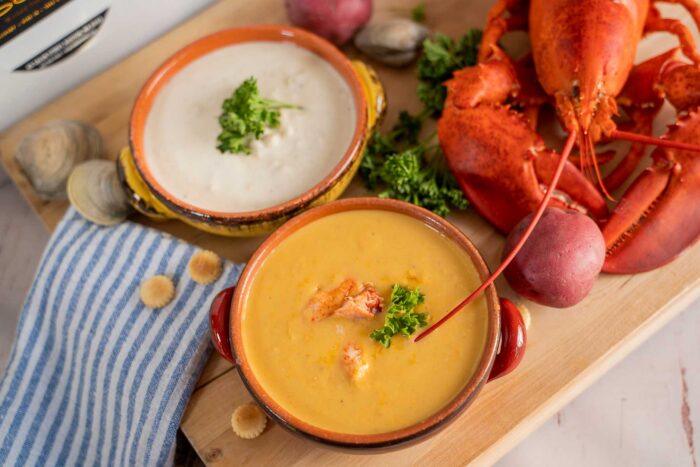 Lobster Bisque & Clam Chowder
